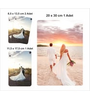 KARTSAN PVC FOTOĞRAF BASKI ALBÜM 4 ADET FOTOĞRAF SETİ