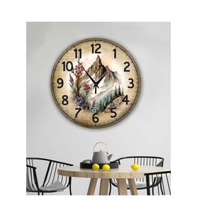 bilge Tasarım Retro Duvar Saati 40 x 40 CM (Çok Renkli)