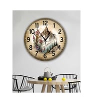 bilge Tasarım Retro Duvar Saati 40 x 40 CM (Çok Renkli)