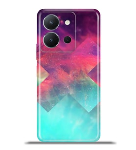 Vivo Y36 Kapak HD Renkli Dizayn Silikon Kılıf - Spacefun