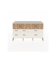 Kronos Konsol 4 Raflı 6 Çekmeceli 4 Kapaklı 176x59x99 Aytaşı-Çam/Aytaşı
