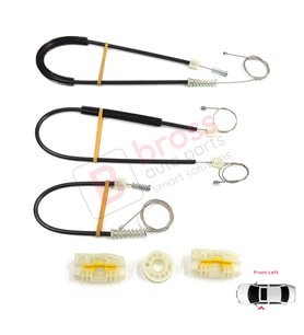 Seat Leon MK2 1P 1P1 2005-2012 5-Kapı HB 1P0837461A İçin Elektrikli Ön Sol Kapı Cam Kriko Tamir Seti