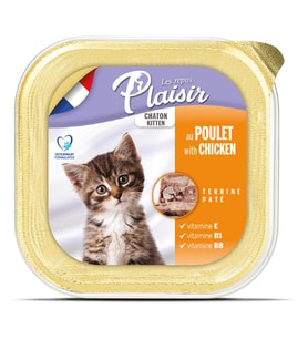 Plaisir Pate 100Gr Tavuk Etli&Sütlü 32Adet Yavru Yaş Kedi Maması