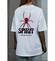 Unisex Spirit Tasarım Tshirt (Beyaz)