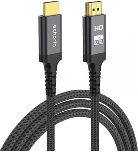 (4.5 metre) HDMI 2.1 Kablo 8K 60Hz 4K 120Hz 48Gbit/s Yüksek Hızlı, Sertifikalı HDMI Kablo TV/PS5/PS4/ Xbox Series X/Monitör ile uyumlu