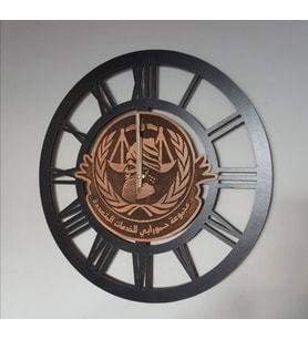 Kişiye Özel Dekoratif Ahşap Duvar Saati 50 cm