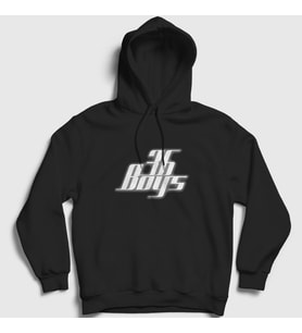 Presmono Unisex Siyah Logo 36 Boys Kreuzberg Kapüşonlu Sweatshirt 442341tt