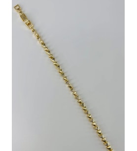 Zirkon Taşlı Pirinç Bileklikler 17+2 Cm - Kbl0381