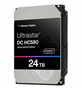 Wd Ultrastar HC580 0F62796 WUH722424ALE6L4 3.5 24 TB 7200 RPM 512 MB SATA HDD