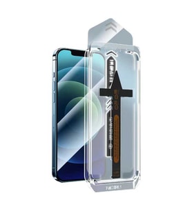 Apple iPhone 13 Pro Uyumlu Zore Süper Fast Anti-Dust Toz Önleyici Temperli Ekran Koruyucu (Renksiz)