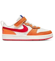 Nike Court Borough Low 2 Leather Sneaker Hakiki Deri Lastik ipli Bantlı Unisex Spor Ayakkabı Turuncu