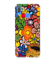 PrintiFy Huawei Y9 2019 ile Uyumlu 1mm Slim Fit Retro Renkler 2 Baskılı Şeffaf  Kılıf