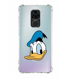 Xiaomi Redmi Note 9 Köşe Korumalı Antişok Kapak Donald Duck Tasarımlı Şeffaf  Kılıf