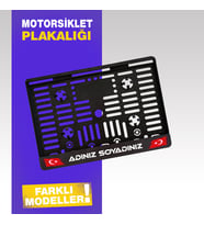 İsme Özel Motorsiklet Plakalığı