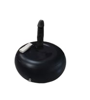 LilituShop 19 cm Realistik Siyah İnflatable Pilates Toplu Vibratör Penis