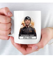 En Başarılı Erkek Jokey Karikatürlü Kupa Bardak