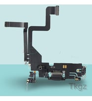 Apple İphone 14 PRO Full Şarj Soketi Filmi FLEX (SİYAH)
