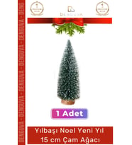 Mini Çam Masaüstü Minyatür Dekorasyon Küçük Süs Kar Yeni Yıl Noel Yapay Sedir Ağacı 15cm 1 Adet