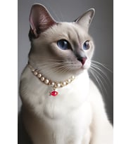 Kedi inci kolye, Kedi kolyesi, Köpek kolyesi, Kedi oyuncağı, Kedi incili tasma