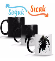 SenseBlack 02 Sihirli Kupa Bardak Porselen