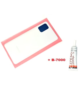 Tkgz Samsung Galaxy A71 A715 Arka Pil kapağı (B-7000) BEYAZ