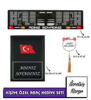 İSİMLİ PLAKALIK KİŞİYE ÖZEL ARAÇ PLAKALIK-RUHSAT KABI-AYNA SÜSÜ