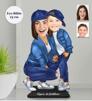 Kişiye Özel Anneler Günü Ahşap Eco Biblo -7