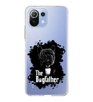 Xiaomi Mi 11 Lite Uyumlu Kapak Dog Father Tasarımlı Şeffaf Silikon Kılıf