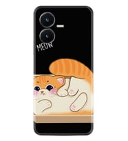 Vivo Y22s Kılıf Hayat Serisi Desenli Meowwww - Ürün Numarası 2020