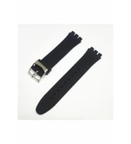 19mm Swatch Uyumlu Siyah Slikon Saat Kordonu