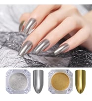 TIRNAK TOZU NAIL ART AYNA TOZU  KROM GÜMÜŞ RENK 1 ADET