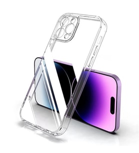 Vendas iPhone 13 Pro Max Uyumlu (13 Pro Max) Simple Serisi Kamera Korumalı Soft Şeffaf Silikon Kılıf + Seramik Nano Ekran Koruyucu (Renksiz)