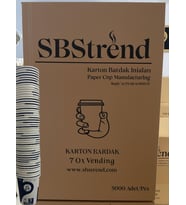 HEDİYELİ Üreticiden 7 oz KALIN GRAMAJ KOLİ kağıt karton bardak 2000 adet ekonomik-SBStrend