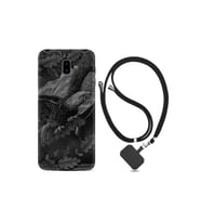 Samsung Galaxy J6 Plus Kılıf Resimli Desenli Silikon Boyun Askılı Dark Eagle 1909