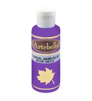 Mor Akrilik Boya Artebella Mor Akrilik Boya 3014 Mor 130 ml (Karışık)