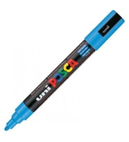 UNİ POSCA SU BAZLI POSTER MARKER 1.8-2.5 GÖK MAVİ PC-5M
