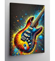 Kanvas Tablo Elektro Gitarın Coşkusu