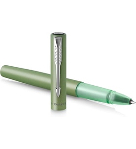 Parker Vector Xl Tükenmez Kalem  Pirinç Üzerine Metalik Yeşil Lake  Siyah Mürekkep Doldurmalı Ince
