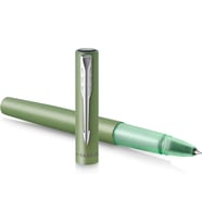 Parker Vector Xl Tükenmez Kalem  Pirinç Üzerine Metalik Yeşil Lake  Siyah Mürekkep Doldurmalı Ince