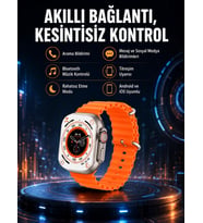 Ultra Akıllı Saat 49 Mm Çift Kordonlu Arama Cevaplama Bluetooth Bağlantılı