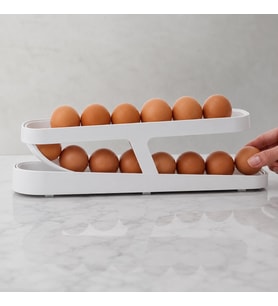 Buzdolabı Yumurta Standı 2 Katlı Plastik Yumurta Organizer 14-17 Adet Kapasiteli