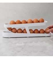 Buzdolabı Yumurta Standı 2 Katlı Plastik Yumurta Organizer 14-17 Adet Kapasiteli