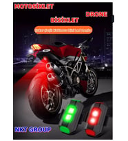 NKT GROUP Rgb Motosiklet Drone Bisiklet Otomotiv Çakar Şarjlı Kablosuz Mini Led