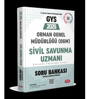 2025 GYS Orman Genel Müdürlüğü Sivil Savunma Uzmanı Soru Bankası Data Yayınları
