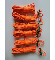 4 Metre x 6 Adet - Gergi Aparatlı İp (Turuncu)