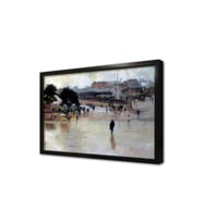 Kasaba Meydanı Çerçeveli Mdf Tablo
