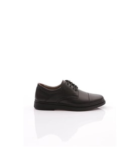 Prego (Tardelli) İçi Dışı Hakiki Deri İçi Jel Poli Hafif Taban Erkek Günlük Comfort Ayakkabı BLACK