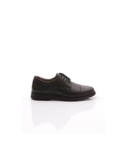 Prego (Tardelli) İçi Dışı Hakiki Deri İçi Jel Poli Hafif Taban Erkek Günlük Comfort Ayakkabı BLACK