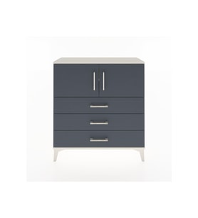 Arges Şifonyer 2 Raflı 3 Çekmeceli 2 Kapaklı 88x30x96 Aytaşı-Antrasit