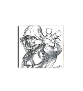 Green Arrow Karakalem Tablo - 107019 - 70x70 Cm